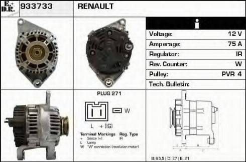 EDR 933733 - Alternator www.molydon.hr