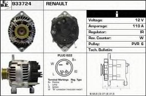 EDR 933724 - Alternator www.molydon.hr