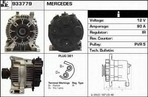 EDR 933779 - Alternator www.molydon.hr