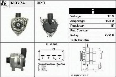 EDR 933774 - Alternator www.molydon.hr