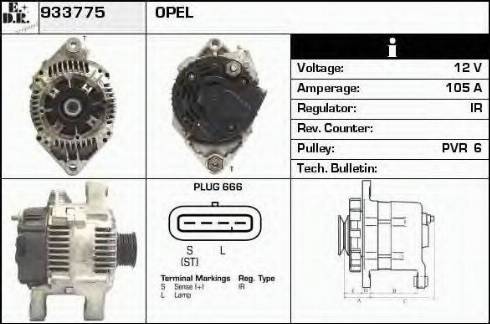 EDR 933775 - Alternator www.molydon.hr