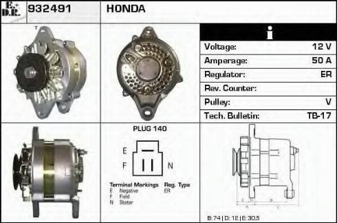 EDR 932491 - Alternator www.molydon.hr