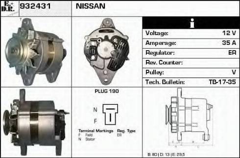 EDR 932431 - Alternator www.molydon.hr