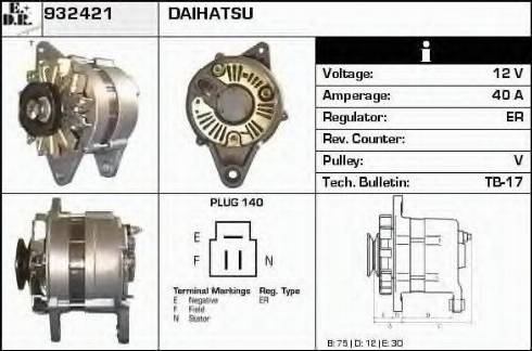 EDR 932421 - Alternator www.molydon.hr