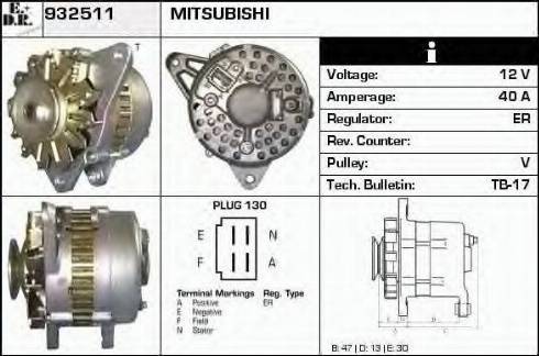 EDR 932511 - Alternator www.molydon.hr