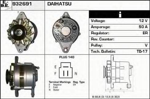 EDR 932691 - Alternator www.molydon.hr