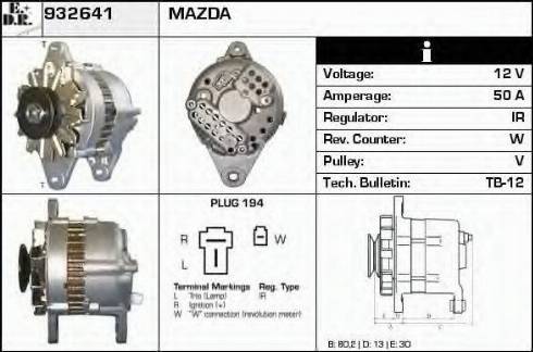 EDR 932641 - Alternator www.molydon.hr