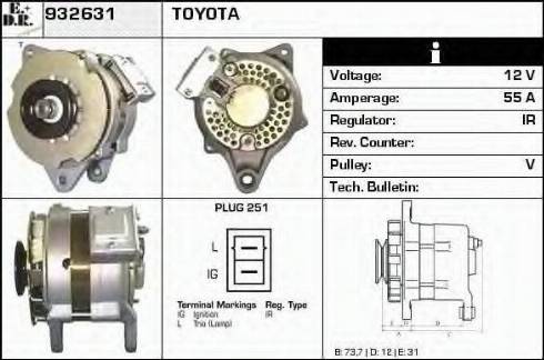 EDR 932631 - Alternator www.molydon.hr