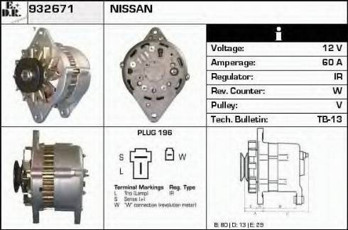 EDR 932671 - Alternator www.molydon.hr