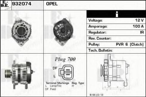 EDR 932074 - Alternator www.molydon.hr