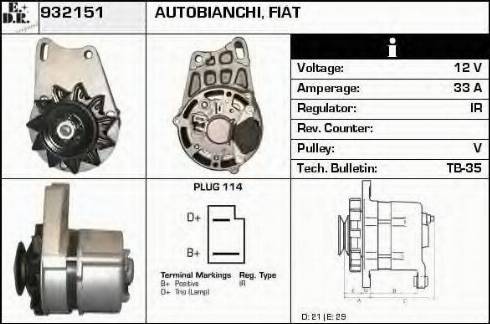 EDR 932151 - Alternator www.molydon.hr