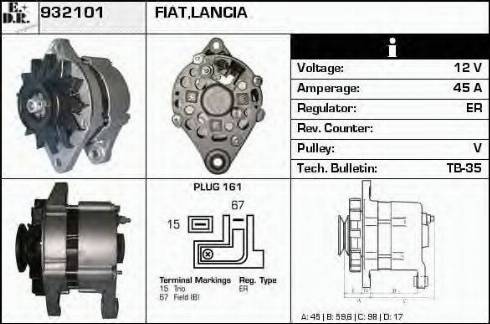 EDR 932101 - Alternator www.molydon.hr