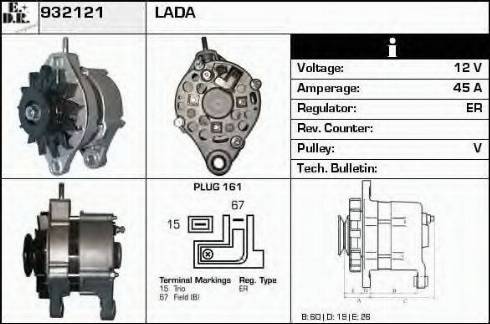 EDR 932121 - Alternator www.molydon.hr