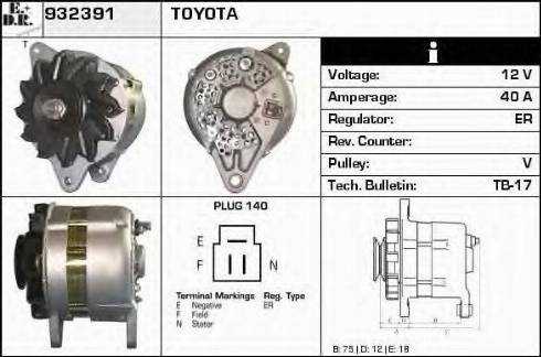 EDR 932391 - Alternator www.molydon.hr