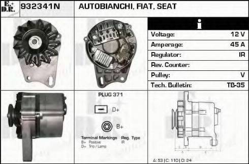 EDR 932341N - Alternator www.molydon.hr