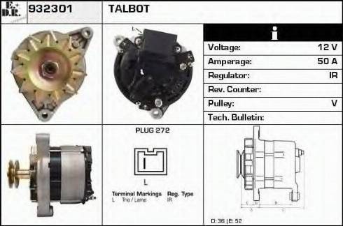 EDR 932301 - Alternator www.molydon.hr