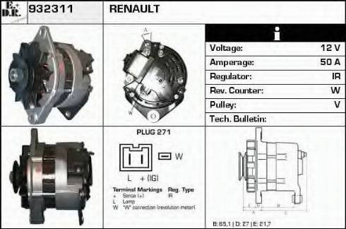 EDR 932311 - Alternator www.molydon.hr