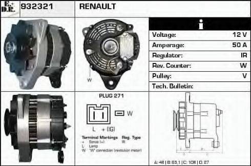 EDR 932321 - Alternator www.molydon.hr