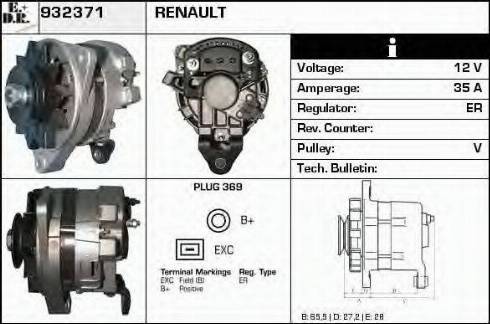 EDR 932371 - Alternator www.molydon.hr