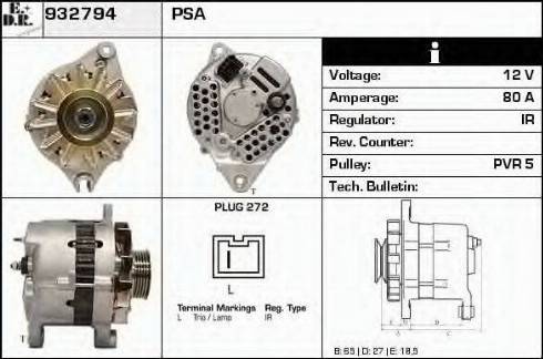 EDR 932794 - Alternator www.molydon.hr