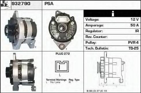 EDR 932790 - Alternator www.molydon.hr