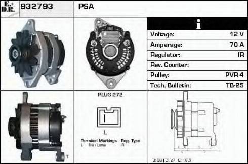 EDR 932793 - Alternator www.molydon.hr