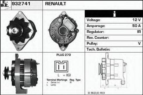 EDR 932741 - Alternator www.molydon.hr