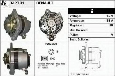 EDR 932701 - Alternator www.molydon.hr