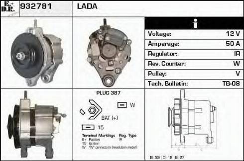 EDR 932781 - Alternator www.molydon.hr