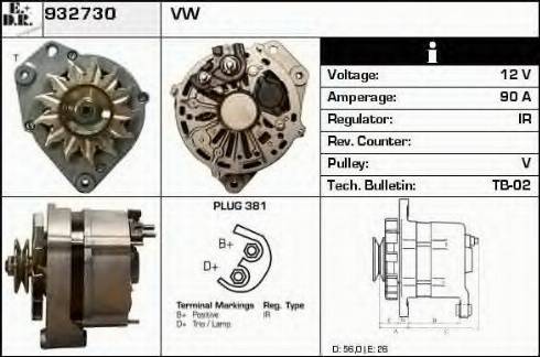 EDR 932730 - Alternator www.molydon.hr