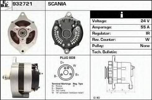 EDR 932721 - Alternator www.molydon.hr