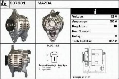 EDR 937031 - Alternator www.molydon.hr