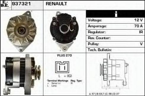 EDR 937321 - Alternator www.molydon.hr