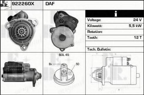 EDR 922260X - Starter www.molydon.hr