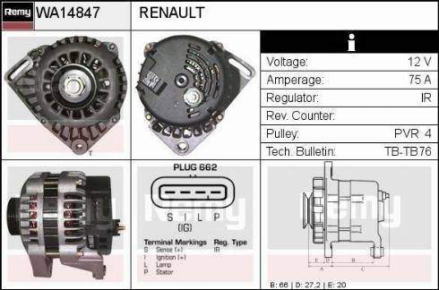 EDR WA14847 - Alternator www.molydon.hr