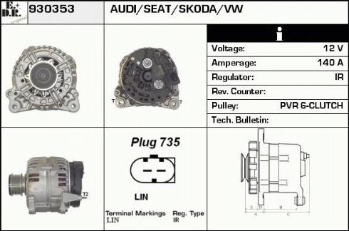 EDR WA11464 - Alternator www.molydon.hr