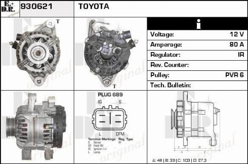 EDR WA11732 - Alternator www.molydon.hr