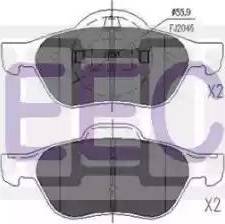 EEC BRP1270 - Komplet Pločica, disk-kočnica www.molydon.hr