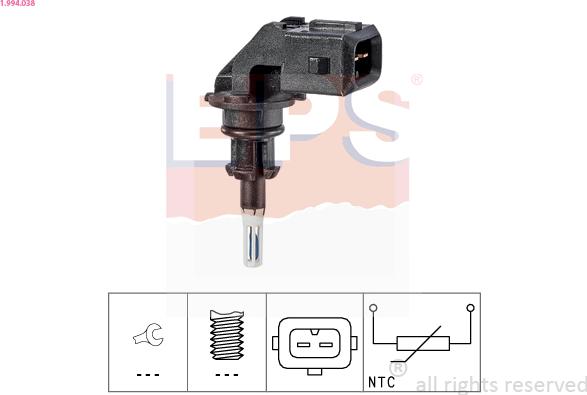 EPS 1.994.038 - Senzor, temperatura usisnog zraka www.molydon.hr