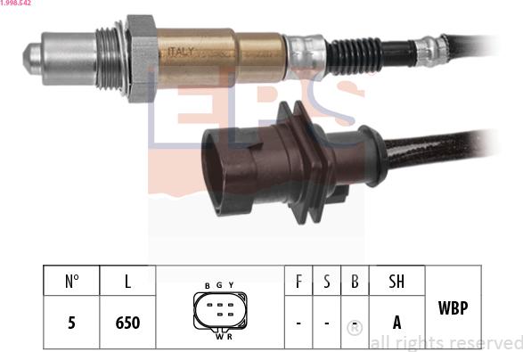 EPS 1.998.542 - Lambda-sonda www.molydon.hr