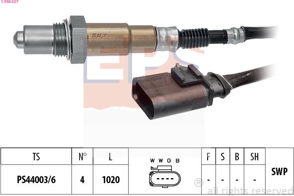 EPS 1.998.507 - Lambda-sonda www.molydon.hr