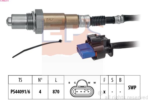 EPS 1.998.511 - Lambda-sonda www.molydon.hr