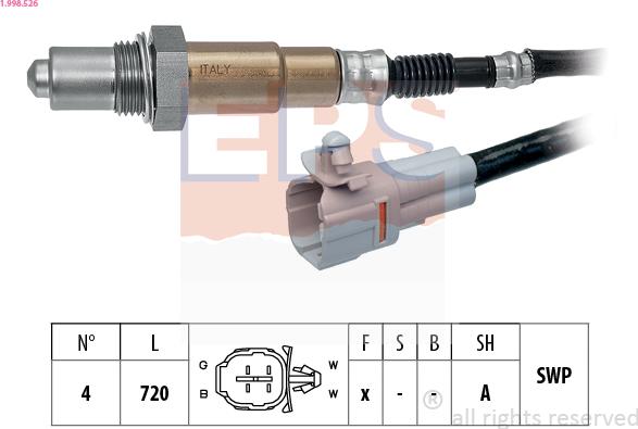 EPS 1.998.526 - Lambda-sonda www.molydon.hr