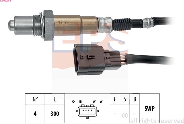 EPS 1.998.612 - Lambda-sonda www.molydon.hr