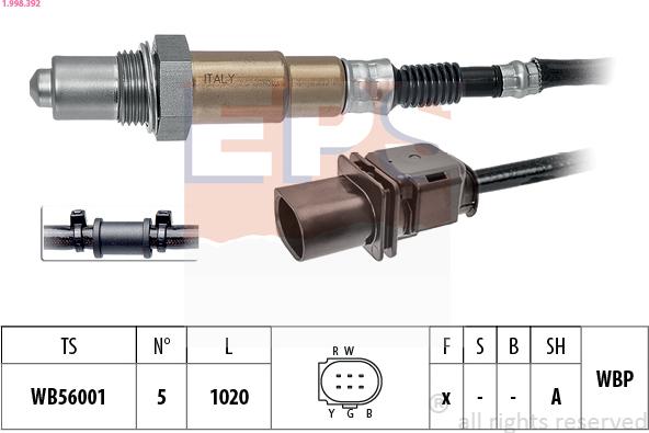 EPS 1.998.392 - Lambda-sonda www.molydon.hr