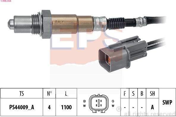 EPS 1.998.358 - Lambda-sonda www.molydon.hr