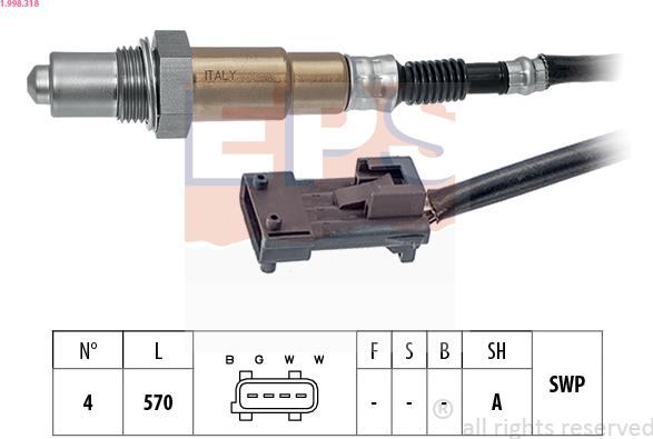 EPS 1.998.318 - Lambda-sonda www.molydon.hr