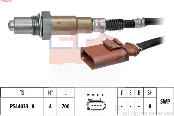 EPS 1.998.313 - Lambda-sonda www.molydon.hr