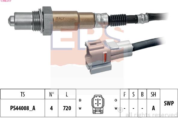 EPS 1.998.317 - Lambda-sonda www.molydon.hr