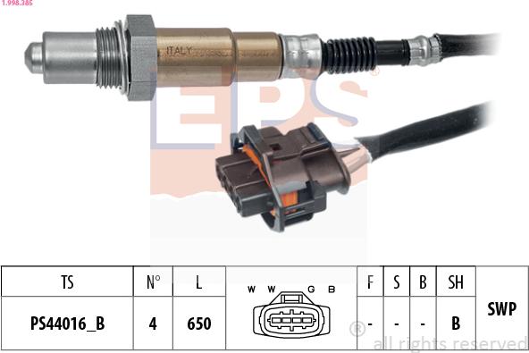 EPS 1.998.385 - Lambda-sonda www.molydon.hr